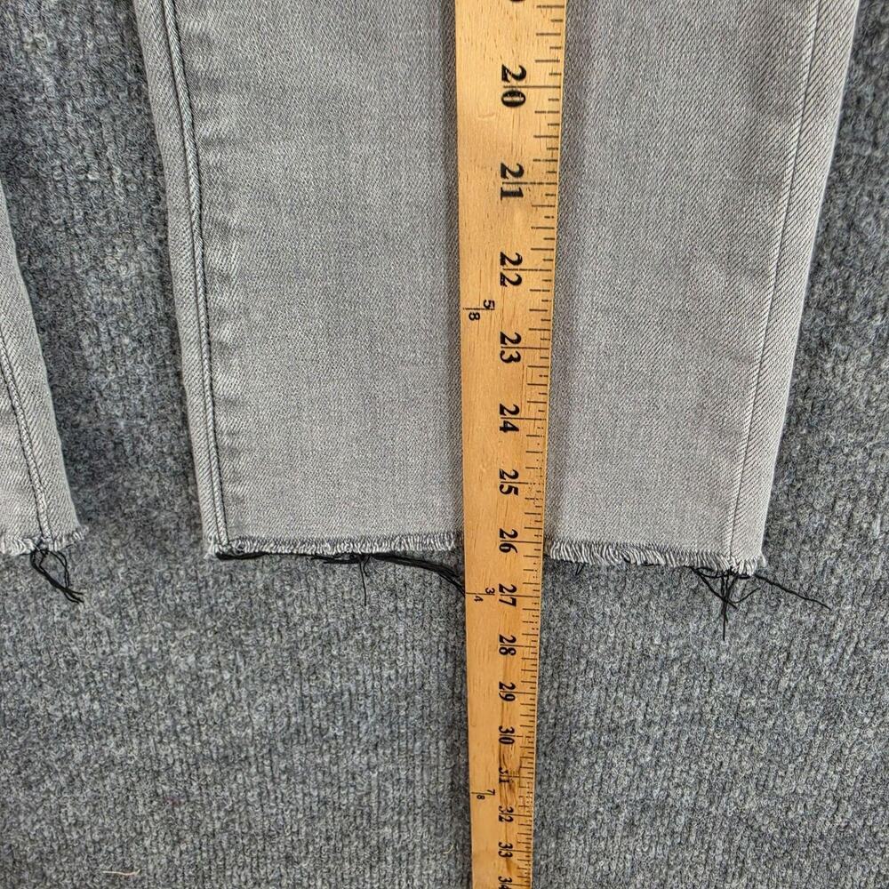 L Agence Jeans 24 Kendra High Rise Cropped Flare Grey Denim Casual Chic Work - Picture 10 of 13